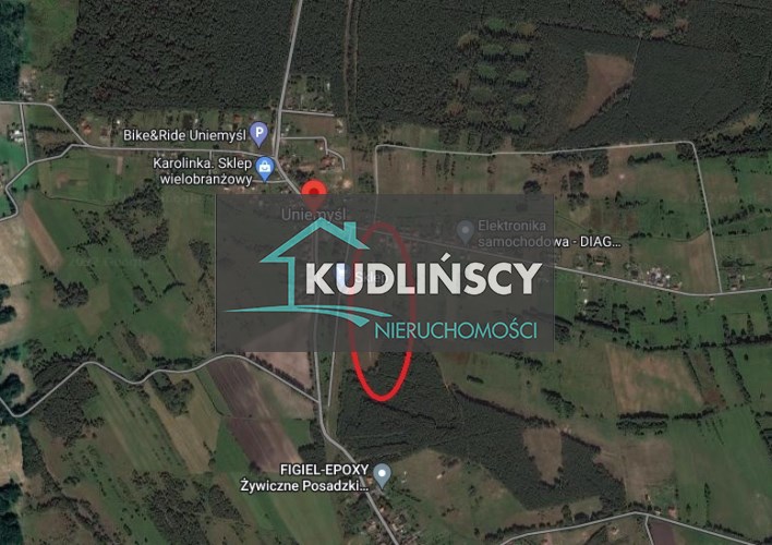działka budowlana Uniemyśl