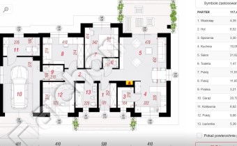 Plan pomieszczeń
