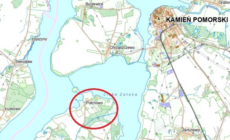 działka na sprzedaż - Kamień Pomorski (gw), Połchowo